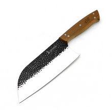 Cargar imagen en el visor de la galería, MACHETE 8" BLACK PANGUIPULLI C/ FUNDA DE CUERO