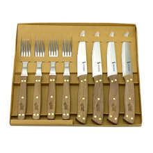 Cargar imagen en el visor de la galería, SET PARRILLERO (4 CUCHILLOS/4 TENEDORES)