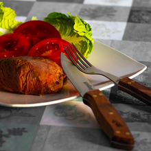Cargar imagen en el visor de la galería, SET PARRILLERO (4 CUCHILLOS/4 TENEDORES)