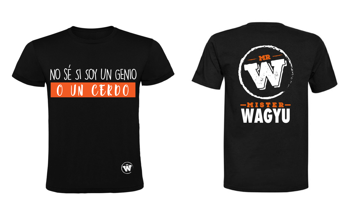 POLERA Mr.W "NO SÉ SI SOY UN GENIO O UN CERDO"
