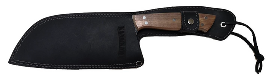 MACHETE 8" BLACK PANGUIPULLI C/ FUNDA DE CUERO