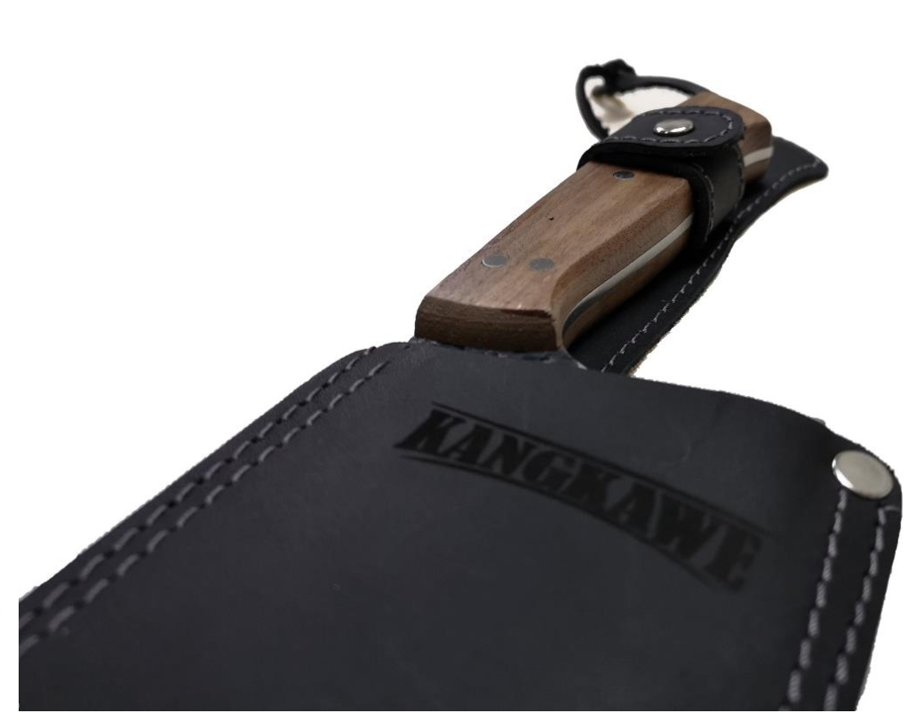 MACHETE 8" BLACK PANGUIPULLI C/ FUNDA DE CUERO
