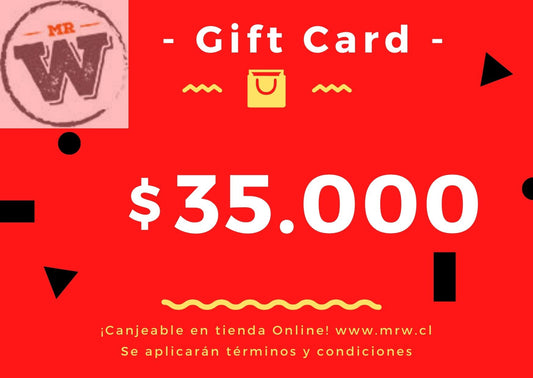 Gift Card Digital Mr.W