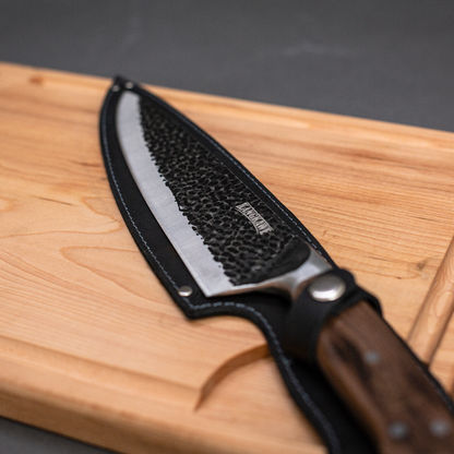 PACK KANGKAWE CURACAVI (TABLA + CUCHILLO C/FUNDA DE CUERO)